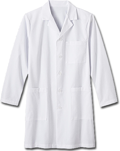 White Swan Men's 38" Labcoat - Company Store Uniforms
