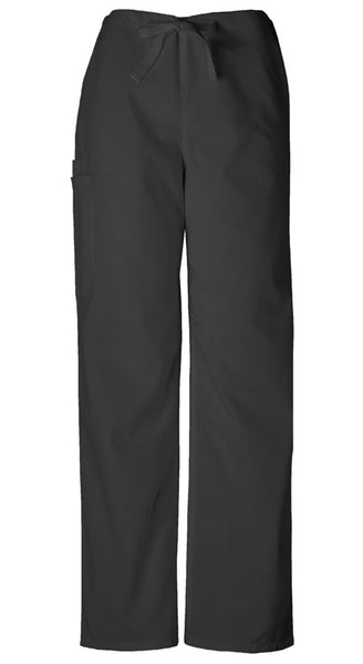Cherokee Authentic Workwear Unisex Drawstring Cargo Pant in Black - Company Store Uniforms