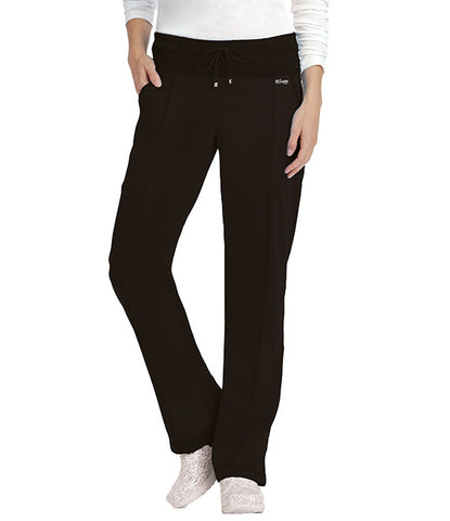 Grey's Anatomy Active Drawstring Yoga Knit Scrub Pants (Petite) - Company Store Uniforms