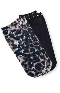 Koi Leopard Python Socks (Two-Pack) - Company Store Uniforms